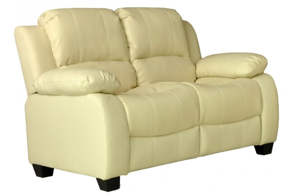 Kenton Cream Leather 2 Seater Sofa