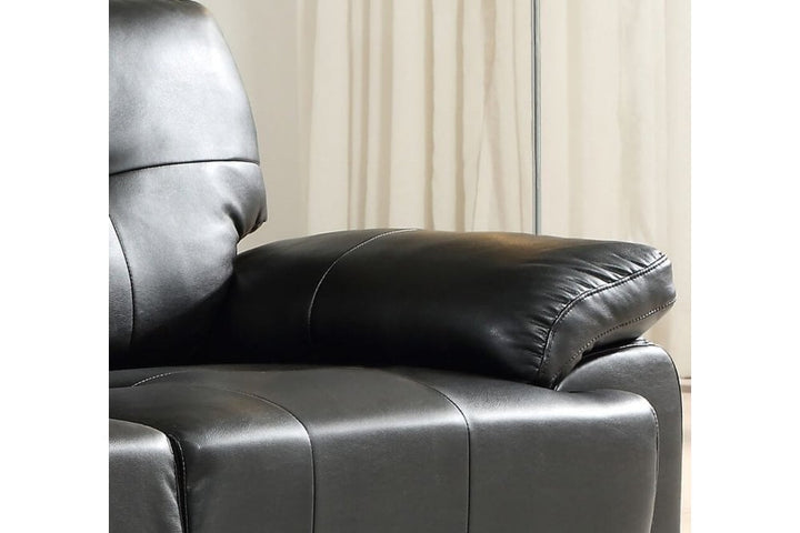Sienna Black Leather 2 Seater Sofa Sofa