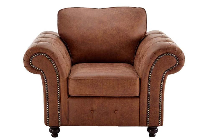 Oakland Tan Suede Armchair