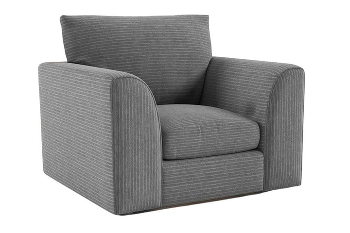 Byron Grey Fabric Armchair
