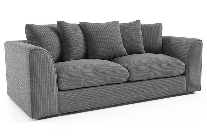 Byron Grey Fabric 3 Seater Sofa