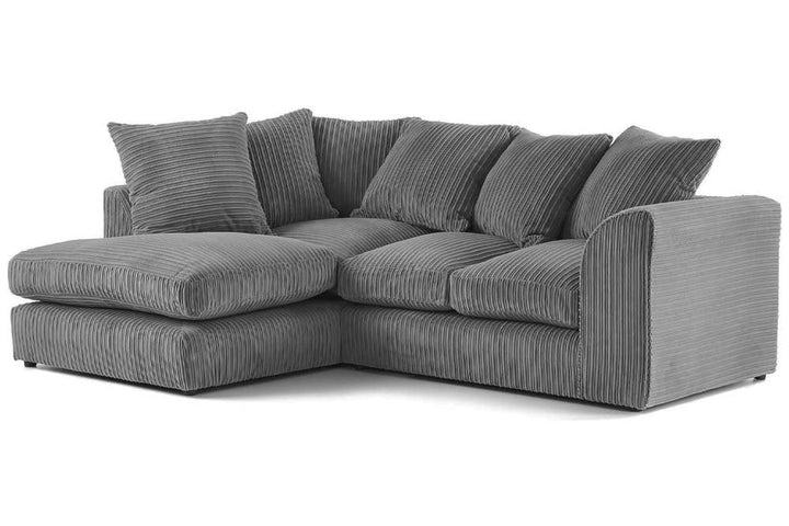 Byron Grey Fabric LHC Corner Sofa