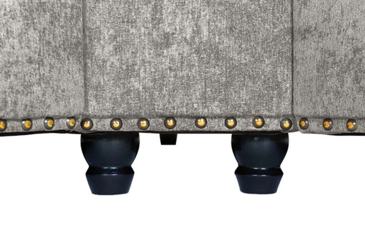 Windsor Truffle Fabric High Back Corner Sofa