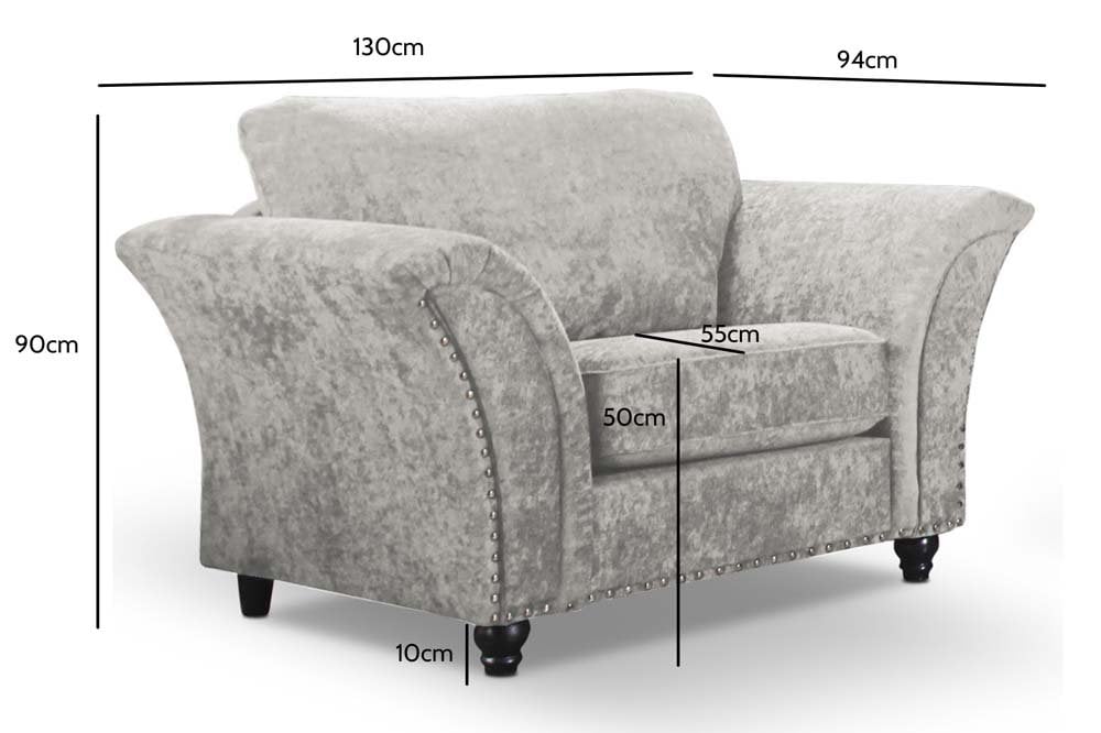 Windsor Truffle  Fabric Armchair