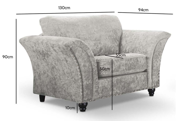 Windsor Truffle  Fabric Armchair