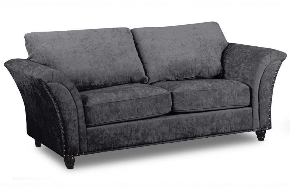 Windsor Grey Fabric 3 Seater Sofa