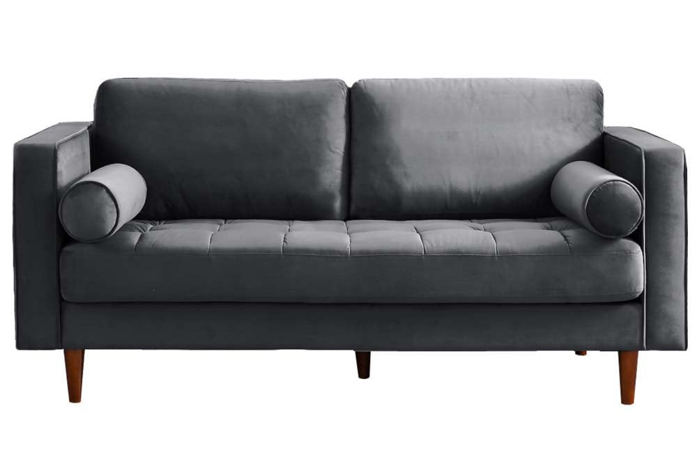 Scott Grey Velvet 2 Seater Sofa