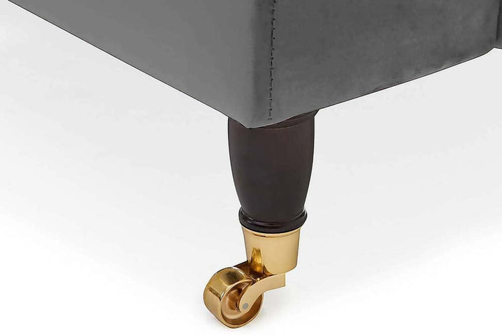 Rupert Grey Velvet 2 Seater Sofa