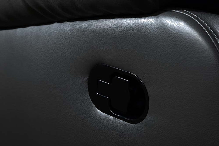 Sevile Black Leather Recliner Armchair