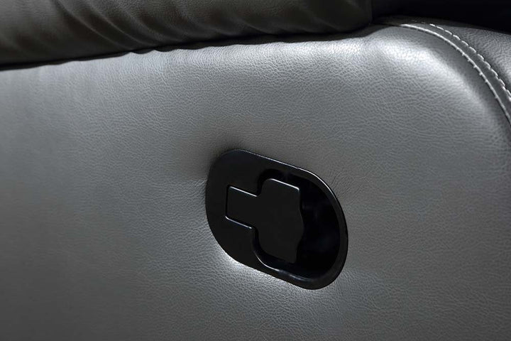 Sevile Grey Leather Recliner Armchair 1 Seater