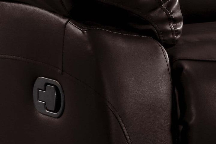 Roma Brown Leather Recliner Armchair