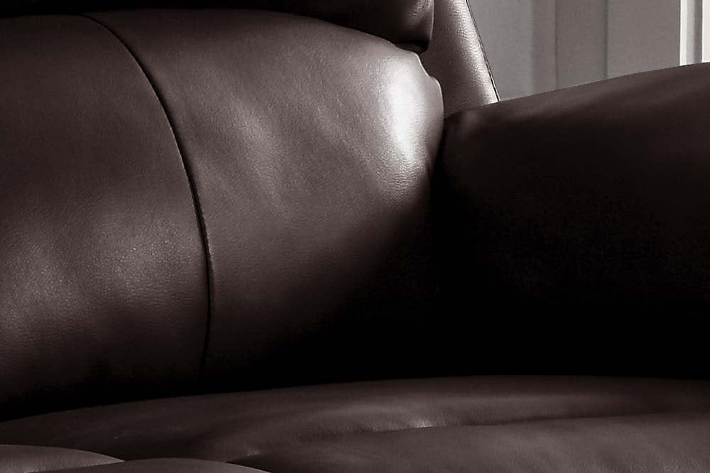 Roma Brown Leather Recliner Armchair