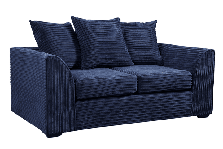 Byron Blue Fabric 2 Seater Sofa