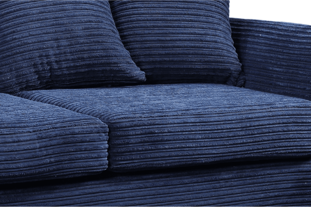 Byron Blue Fabric 2 Seater Sofa