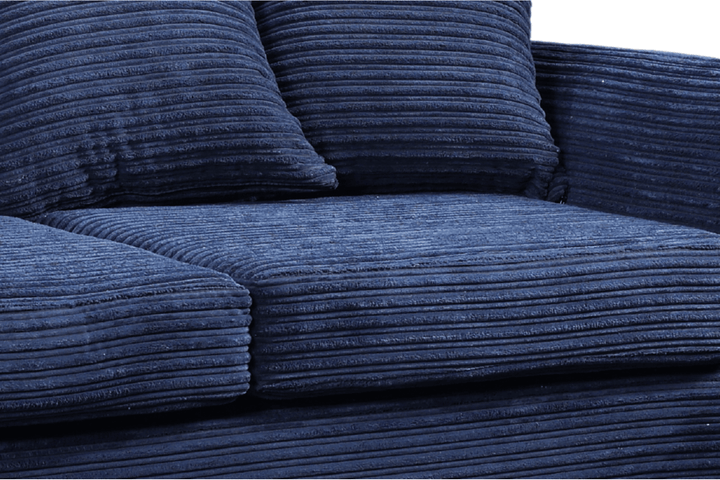 Byron Blue Fabric 2 Seater Sofa