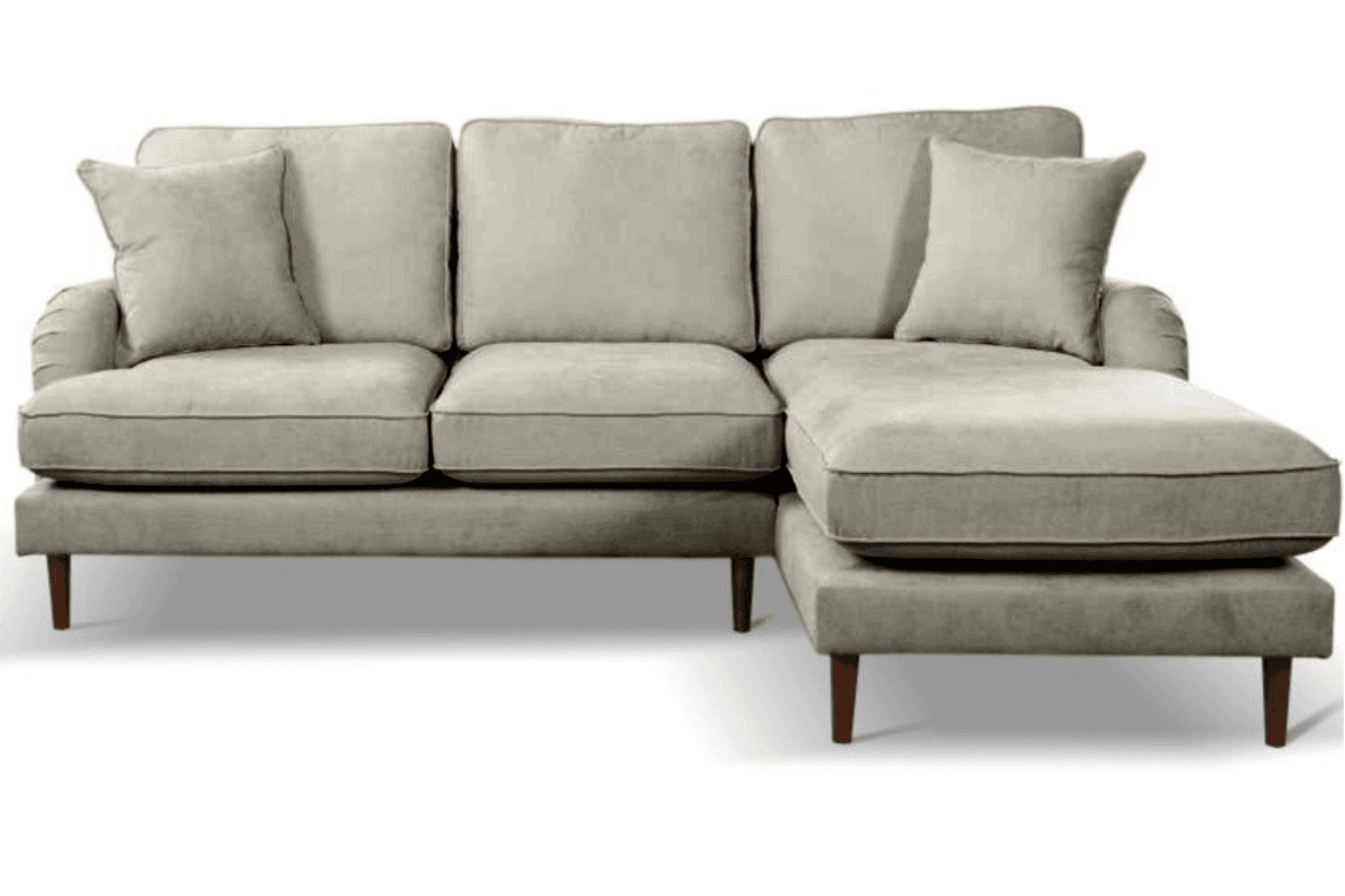 Rupert Silver Fabric Right Hand Corner Sofa