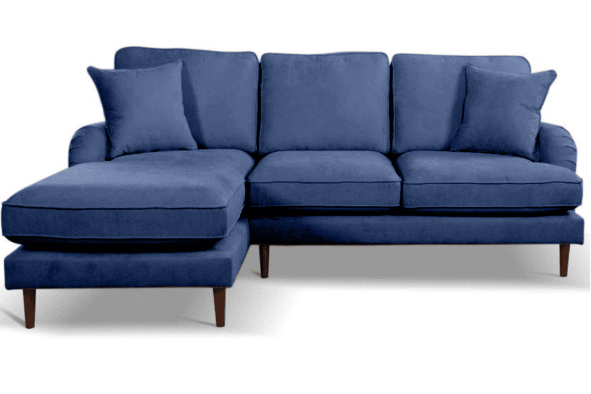 Rupert Navy  Fabric Left Hand Corner Sofa
