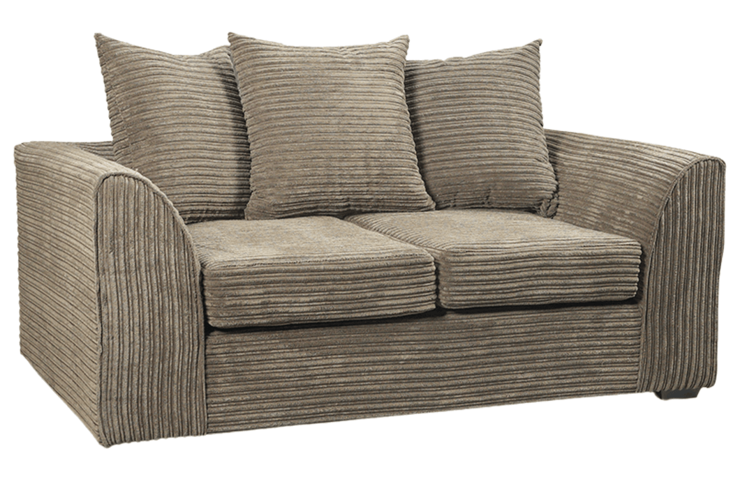Byron Caramel  Fabric 2 Seater Sofa