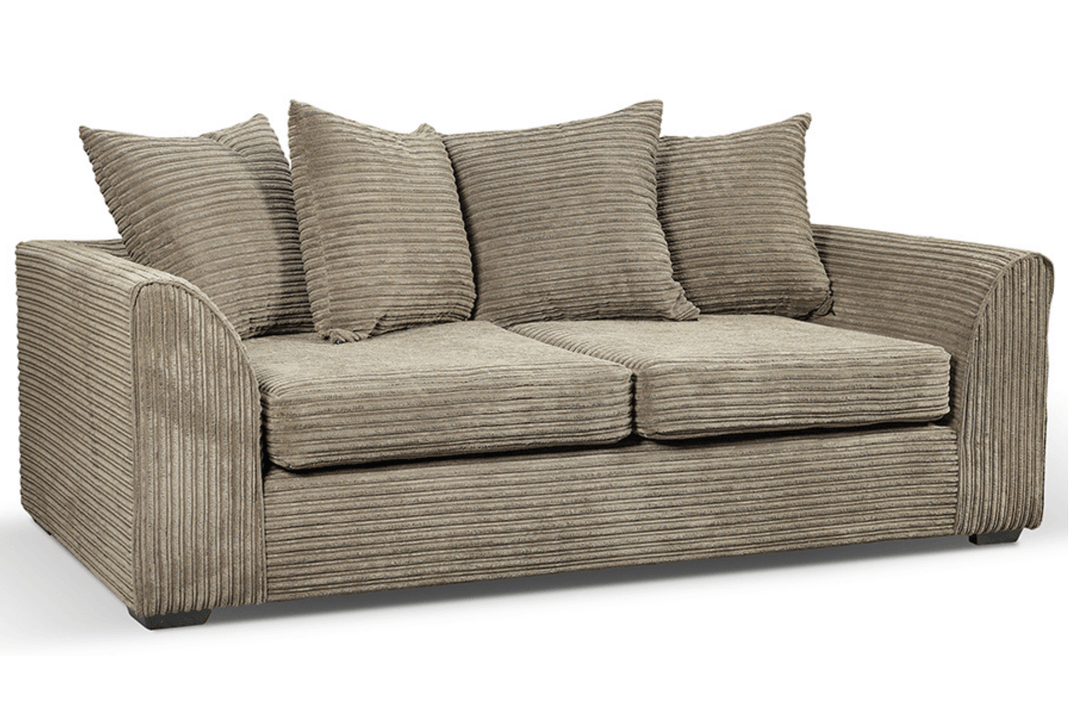 Byron Caramel  Fabric 3 Seater Sofa