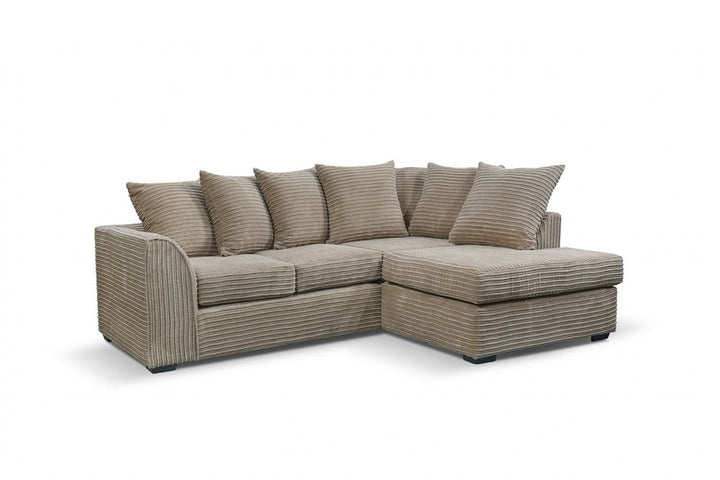 Byron Caramel  Fabric RHC Corner Sofa
