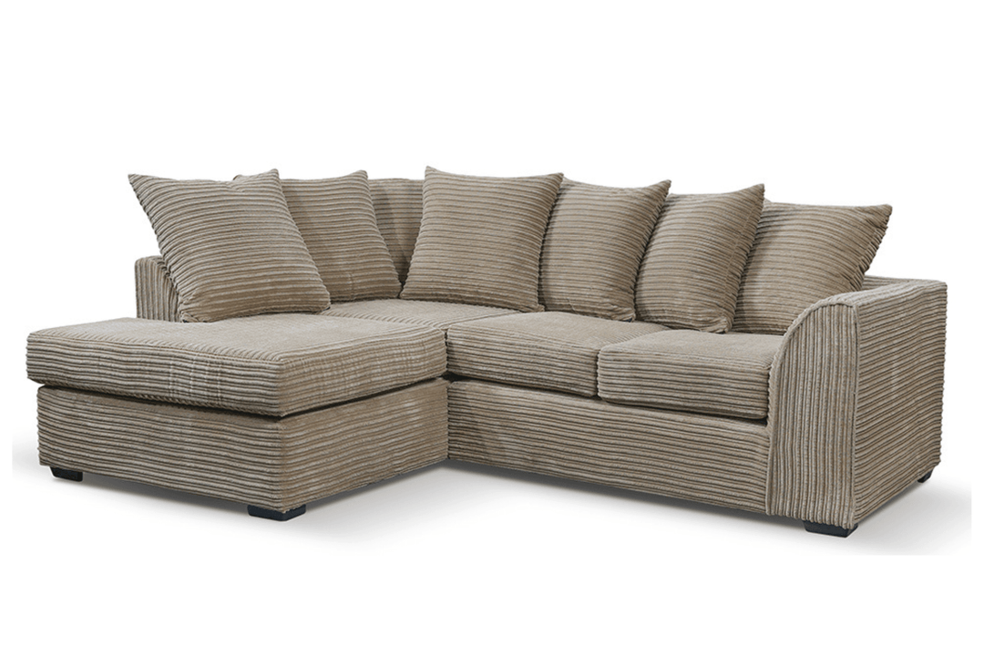 Byron Caramel  Fabric LHC Corner Sofa