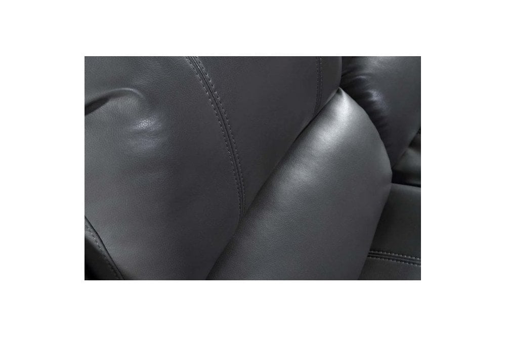 Sevile Grey Leather 2 Seater Recliner Sofa
