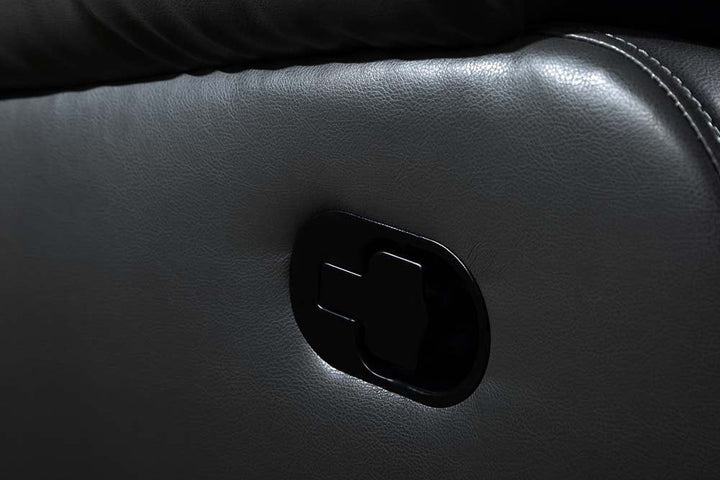 Sevile Black Leather Electric Recliner 3 Seater Sofa