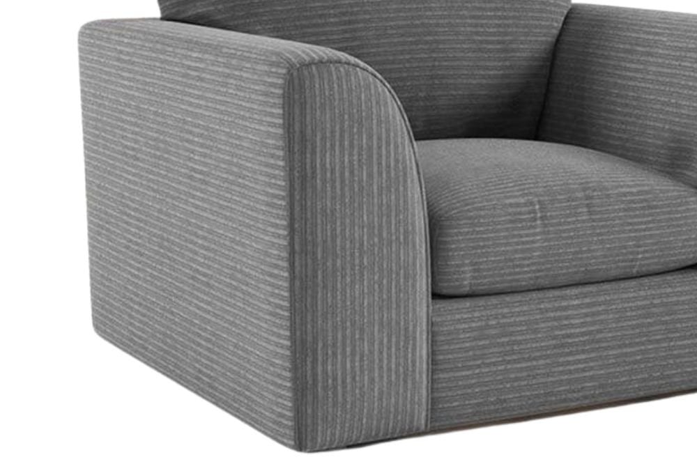 Byron Grey Fabric Armchair