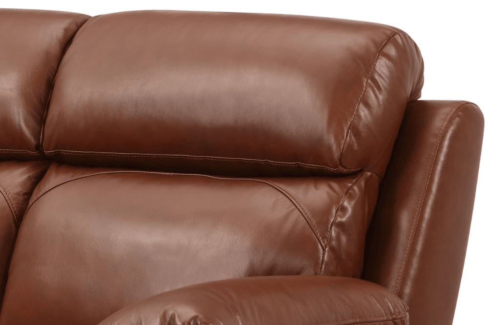 Renato Genuine Leather Tan Electric Power Recliner 2 Seater