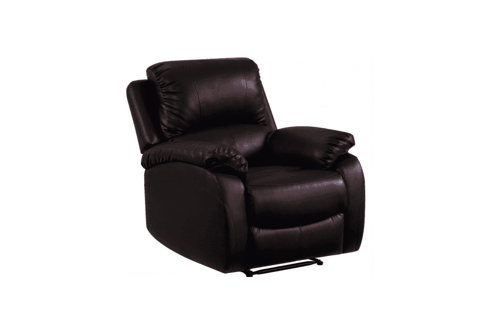 Roma Brown Leather Recliner Armchair