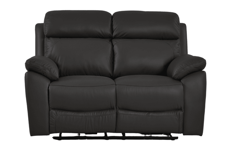 Sorrento Genuine Leather Grey Electric Power Recliner 2 Seater Sofa