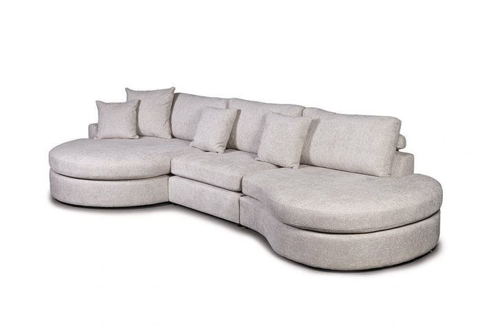 Elizabeth Large Left Hand Fabric Corner Sofa Cashmere
