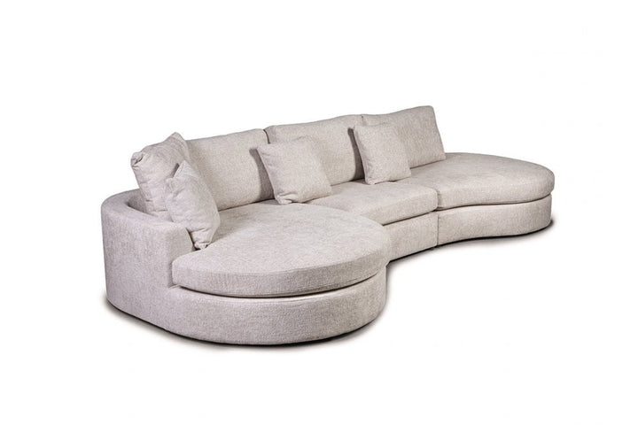 Elizabeth Large Left Hand Fabric Corner Sofa Cashmere