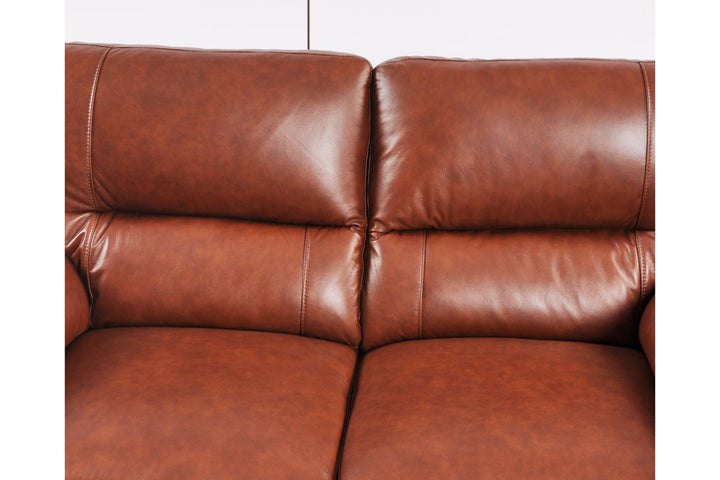 Dalmore Genuine Leather Tan 2 Seater Sofa