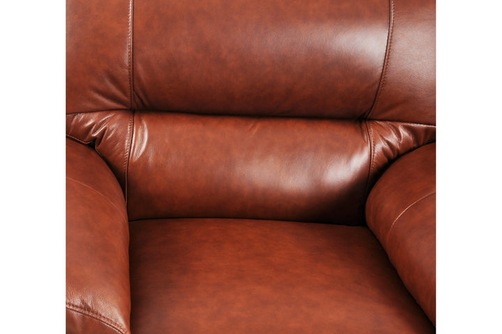 Dalmore Genuine Leather Tan 2 Seater Sofa