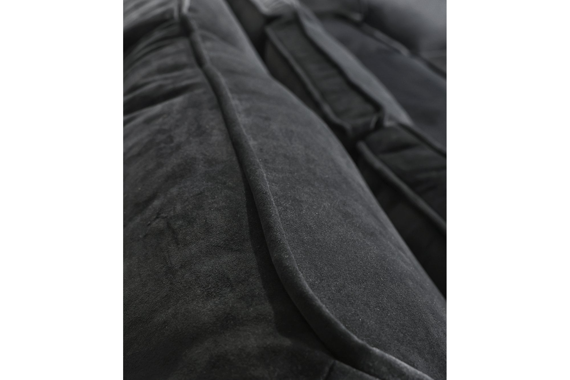 Sloane U Shape Black Velvet Corner Sofa