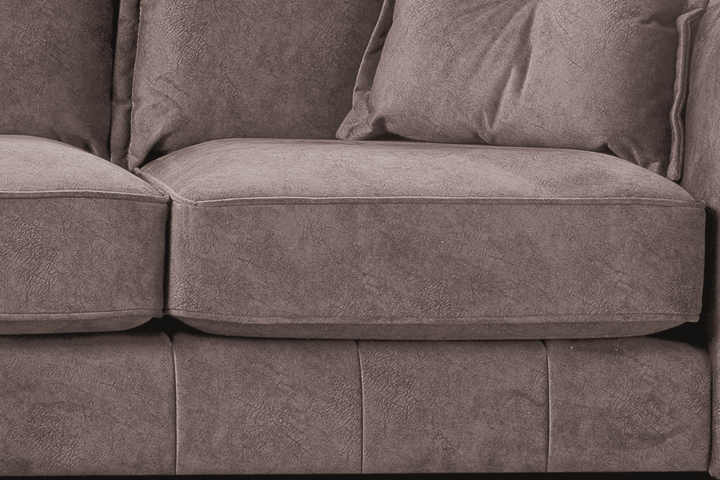 Somerford Left Hand Fabric Corner Chaise - Chocolate