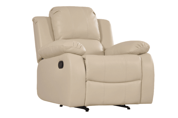 Sevile Cream Leather Recliner Armchair