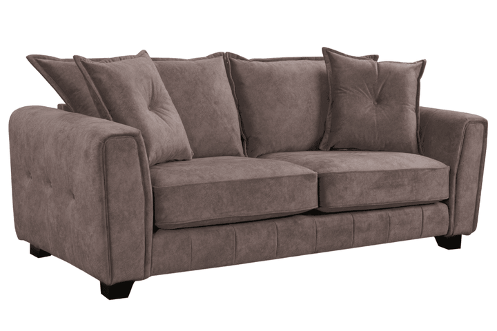 Somerford 3 Seater Chocolate Fabric Sofa