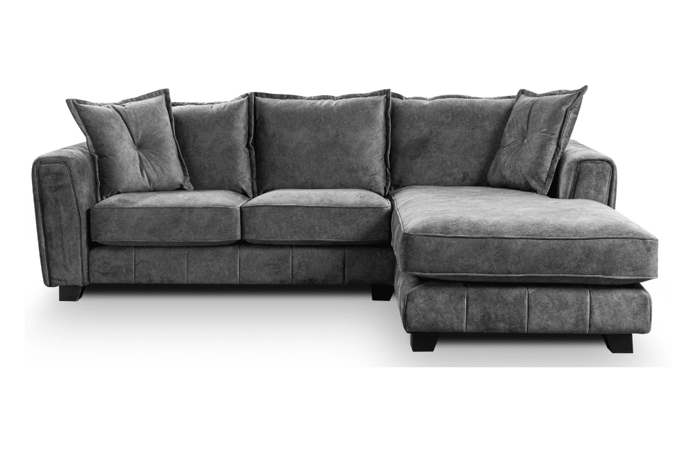 Somerford Right Hand Fabric Corner Chaise - Grey