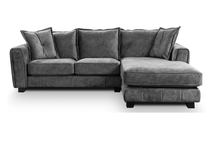 Somerford Right Hand Fabric Corner Chaise - Grey