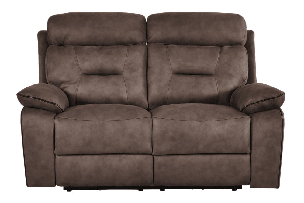 Foster Brown Fabric Electric Recliner 2 Seater