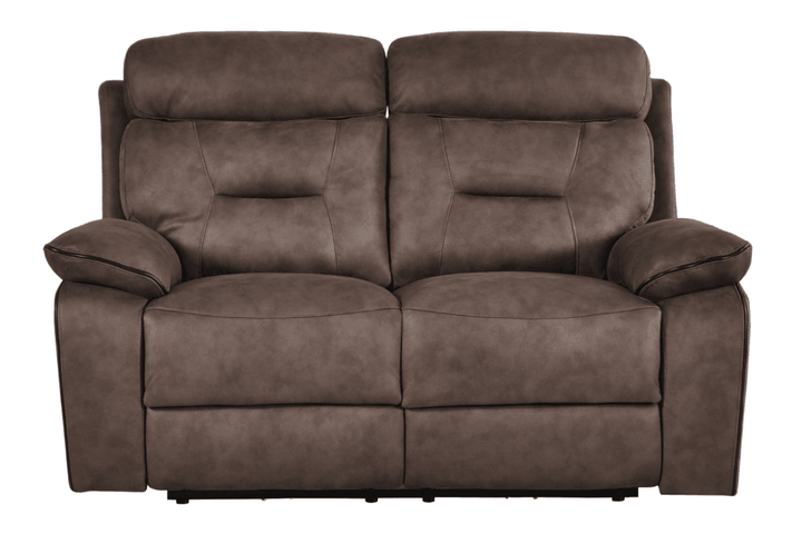 Foster Brown Fabric Electric Recliner 2 Seater