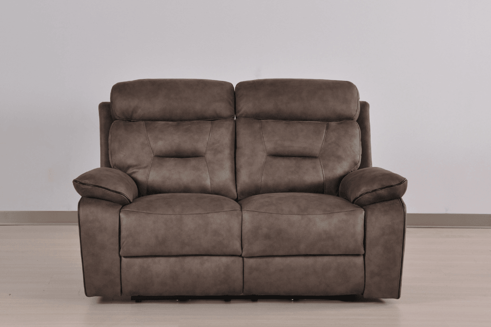 Foster Brown Fabric Electric Recliner 2 Seater