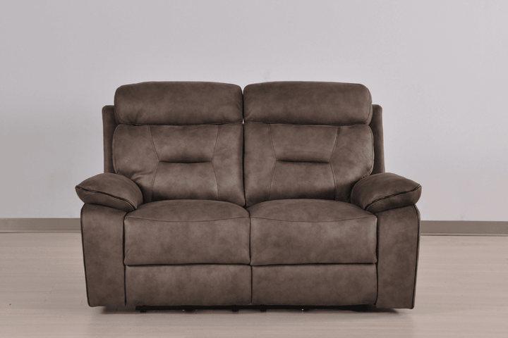 Foster Brown Fabric Electric Recliner 2 Seater