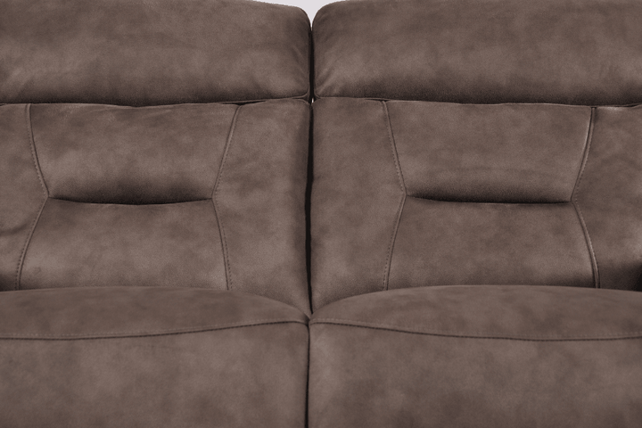 Foster Brown Fabric Electric Recliner 2 Seater