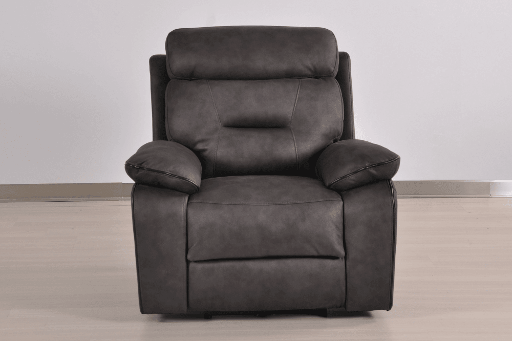 Foster Dark Grey Fabric Electric Recliner Armchair