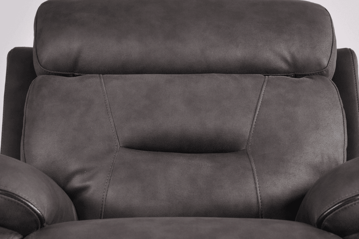 Foster Dark Grey Fabric Electric Recliner Armchair