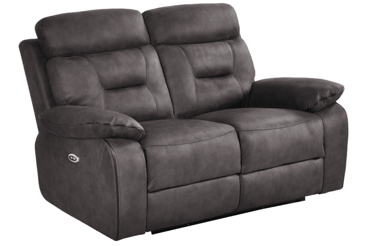 Foster Dark Grey Fabric Electric Recliner 2 Seater Sofa