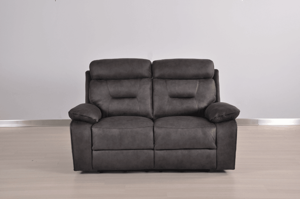 Foster Dark Grey Fabric Electric Recliner 2 Seater Sofa